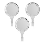 3Pcs/Set ABS Towel Wall Hook Rack Holder with Suction Cup for Bathroom Kitchen