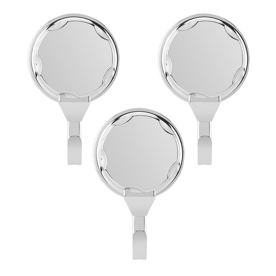 3Pcs/Set ABS Towel Wall Hook Rack Holder with Suction Cup for Bathroom Kitchen