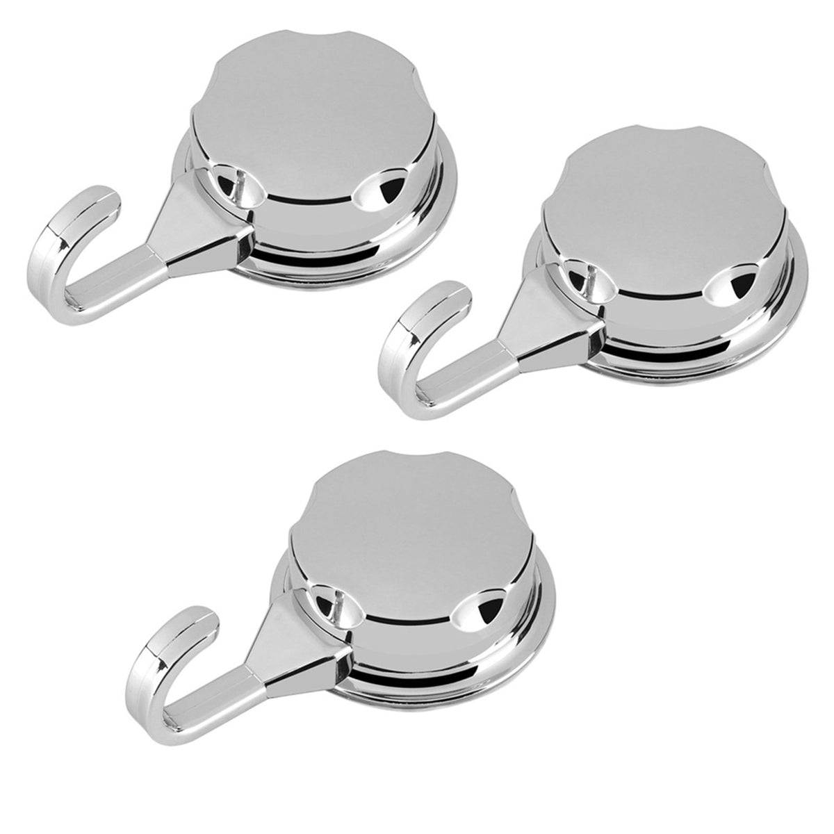 3Pcs/Set ABS Towel Wall Hook Rack Holder with Suction Cup for Bathroom Kitchen