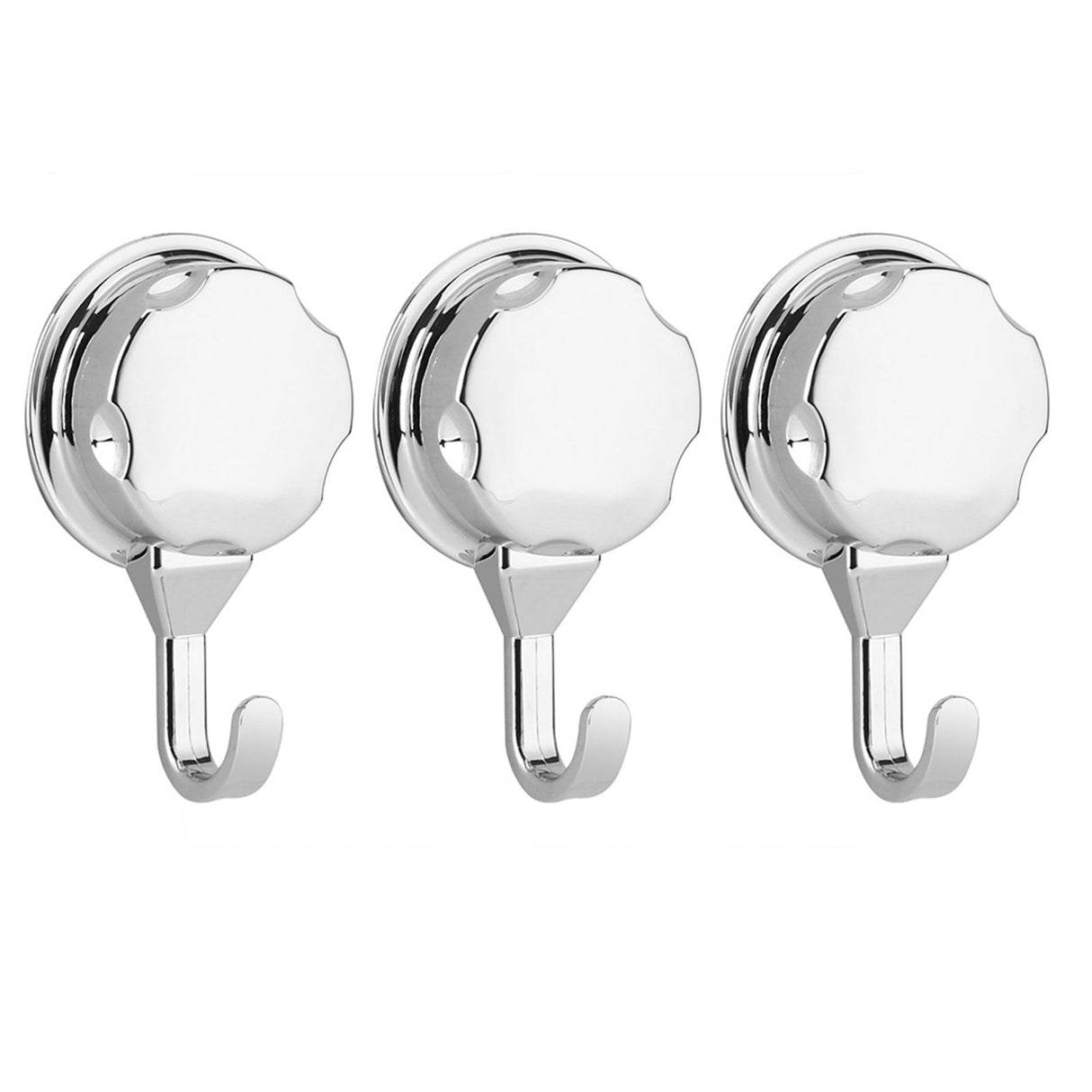 3Pcs/Set ABS Towel Wall Hook Rack Holder with Suction Cup for Bathroom Kitchen