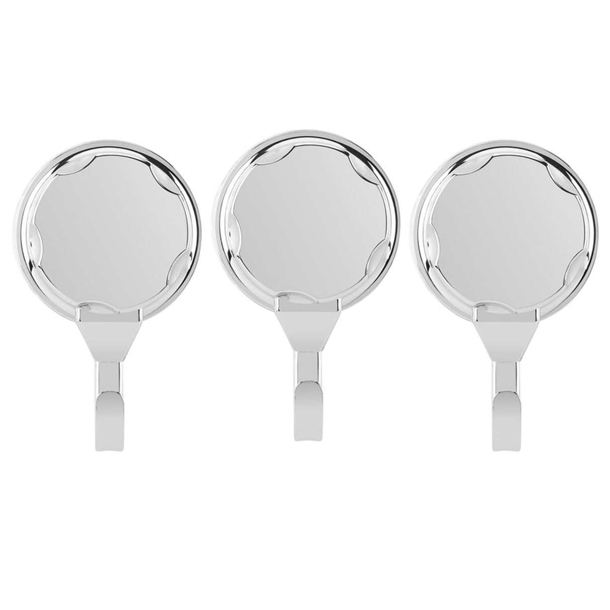 3Pcs/Set ABS Towel Wall Hook Rack Holder with Suction Cup for Bathroom Kitchen