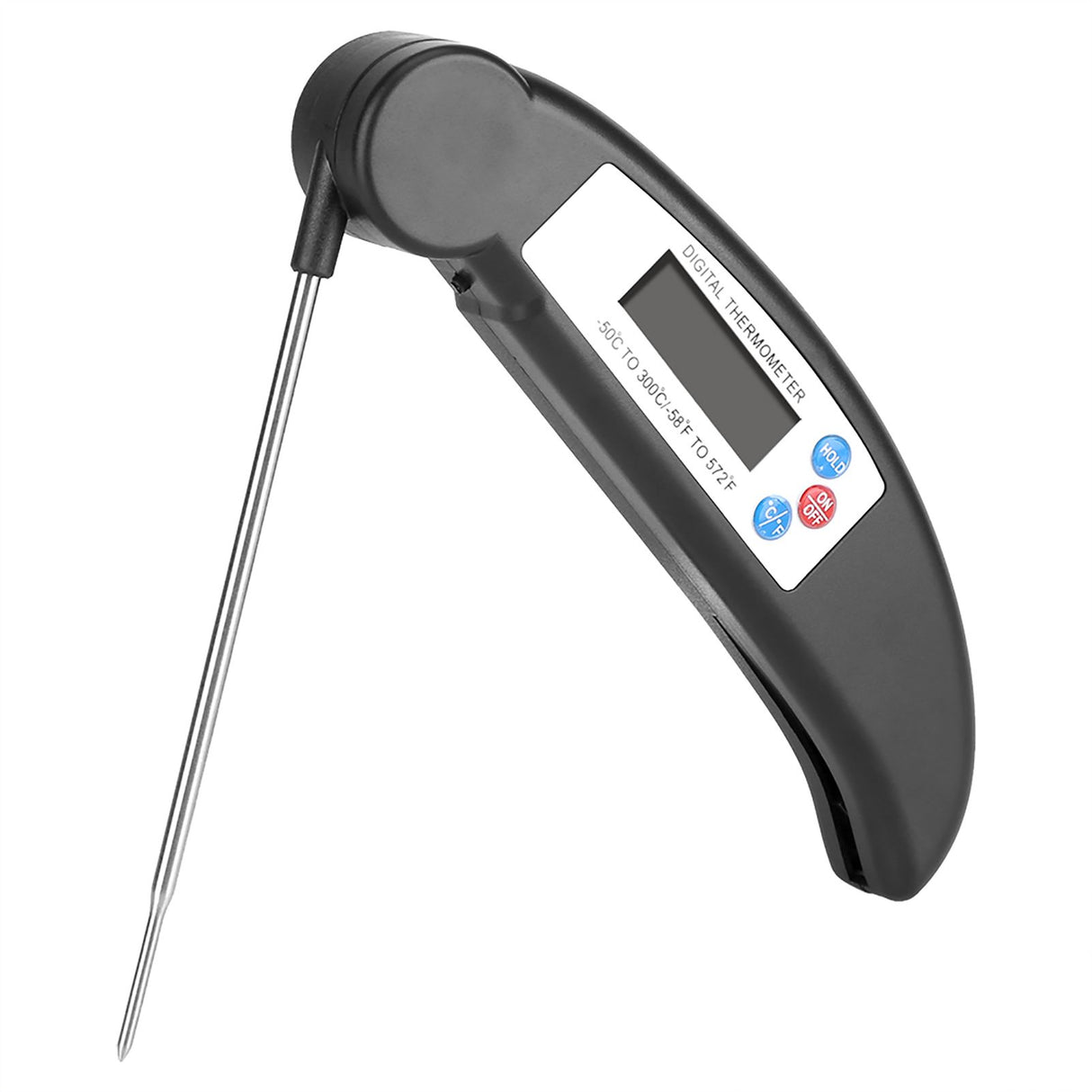 Cooking Food Probe Thermometer for Kitchen BBQ Meat Temperature Measurement Black