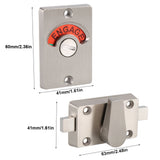 Indicator Privacy Bolt Door Lock Vacant Engaged Screws Bathroom Toilet - Extra Image