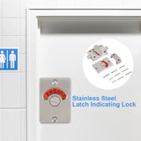Indicator Privacy Bolt Door Lock Vacant Engaged Screws Bathroom Toilet