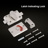 Indicator Privacy Bolt Door Lock Vacant Engaged Screws Bathroom Toilet - Extra Image