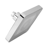 6 Inch Square Rain Shower Head LED Light 3 Color Changing Bathroom Sprinkler - 45-Degree Angle