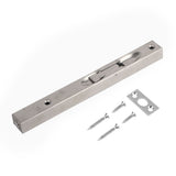 Home Gate Door Security Guard 304 Stainless Steel Flush Latch Bolt Slide Lock 8inch