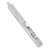 Home Gate Door Security Guard 304 Stainless Steel Flush Latch Bolt Slide Lock 8inch - Rear View