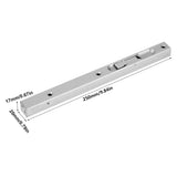 Home Gate Door Security Guard 304 Stainless Steel Flush Latch Bolt - Low Angle