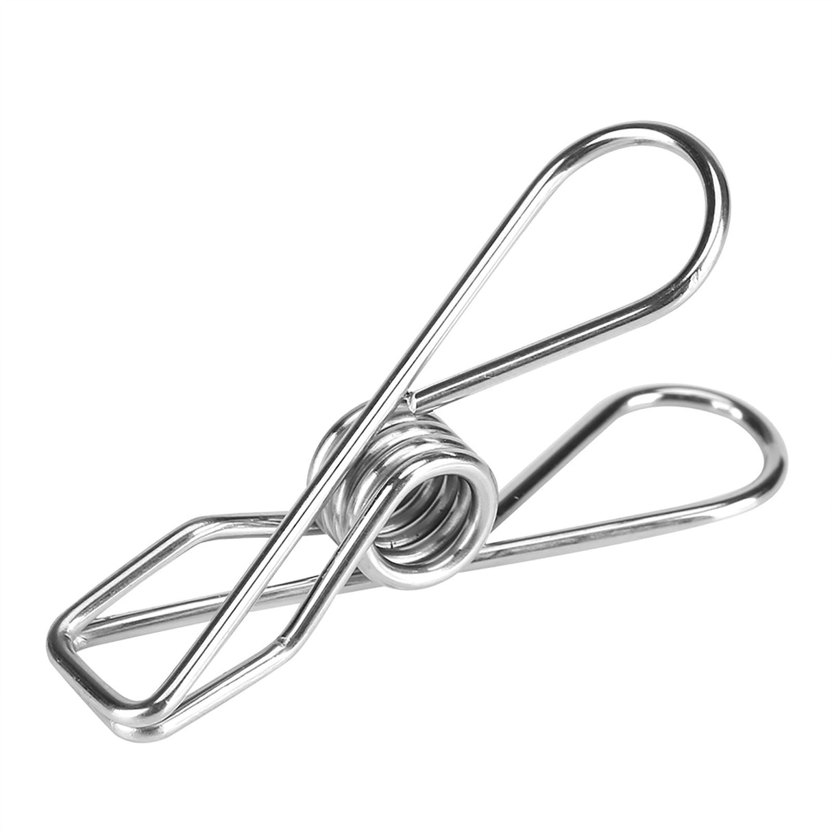 20pcs Stainless Steel Clothes Pegs Household Socks Underwear Drying Rack Clip Holder