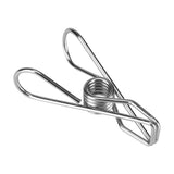 20pcs Stainless Steel Clothes Pegs Household Socks Underwear Drying Rack Clip Holder