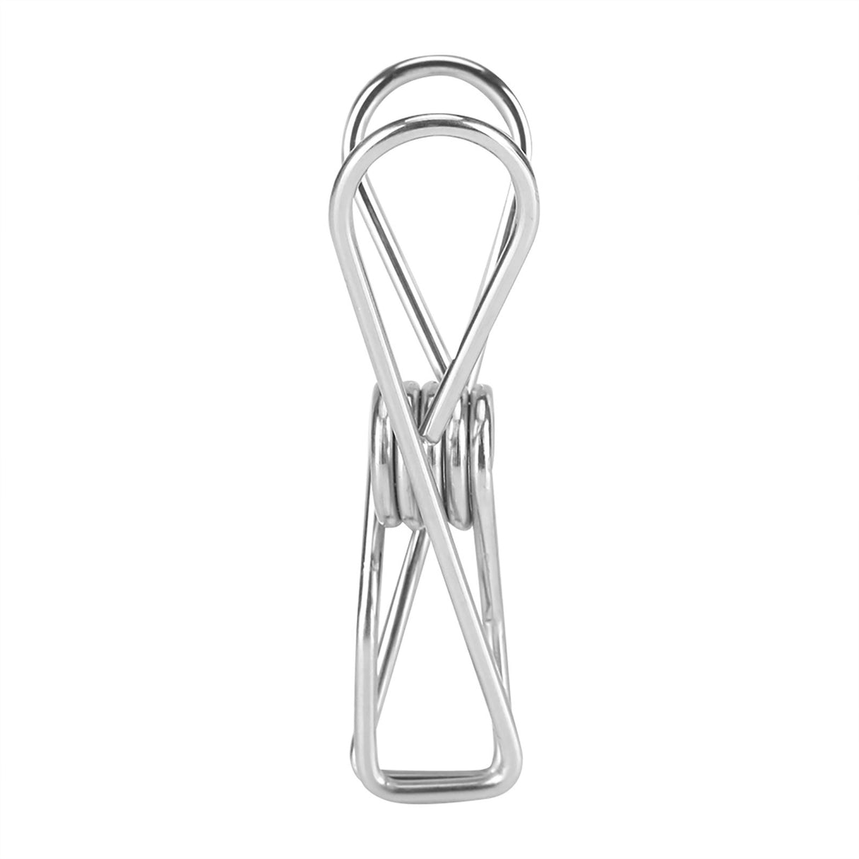 20pcs Stainless Steel Clothes Pegs Household Socks Underwear Drying Rack Clip Holder