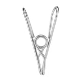 20pcs Stainless Steel Clothes Pegs Household Socks Underwear Drying Rack Clip Holder