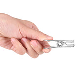 20pcs Stainless Steel Clothes Pegs Household Socks Underwear Drying Rack Clip Holder