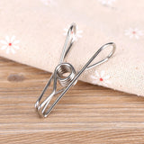 20pcs Stainless Steel Clothes Pegs Household Socks Underwear Drying Rack Clip Holder - Extra Image