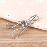 20pcs Stainless Steel Clothes Pegs Household Socks Underwear Drying Rack Clip Holder - Extra Image