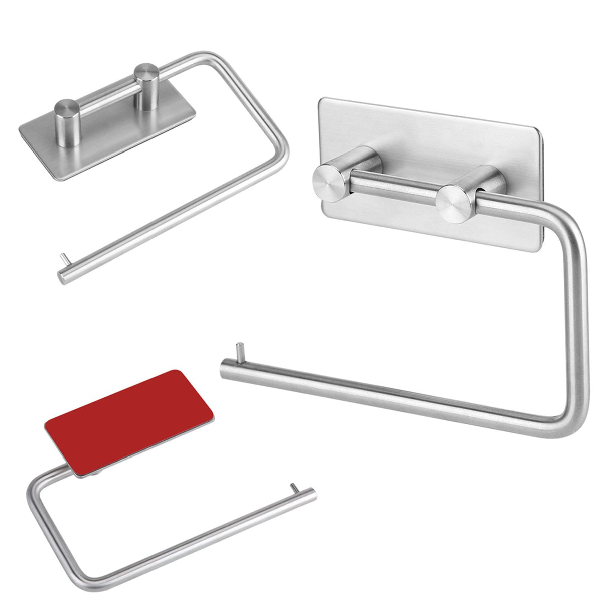 Wall Mounted Stainless Steel Roll Paper Holder Tissue Towel Rack for Bathroom Toilet