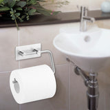 Wall Mounted Stainless Steel Roll Paper Holder Tissue Towel Rack for Bathroom Toilet - Low Angle