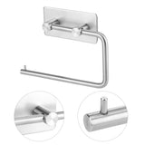 Wall Mounted Stainless Steel Roll Paper Holder Tissue Towel Rack for Bathroom Toilet