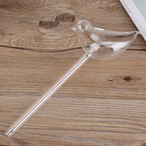 House Plants Flowers Automatic Self Watering Devices Clear Glass Water Feeder Bird Shape - Top-Down View