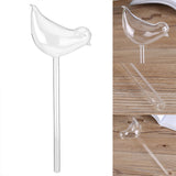 House Plants Flowers Automatic Self Watering Devices Clear Glass Water Feeder Bird Shape - Extra Image