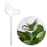 House Plants Flowers Automatic Self Watering Devices Clear Glass Water Feeder Bird Shape - Extra Image