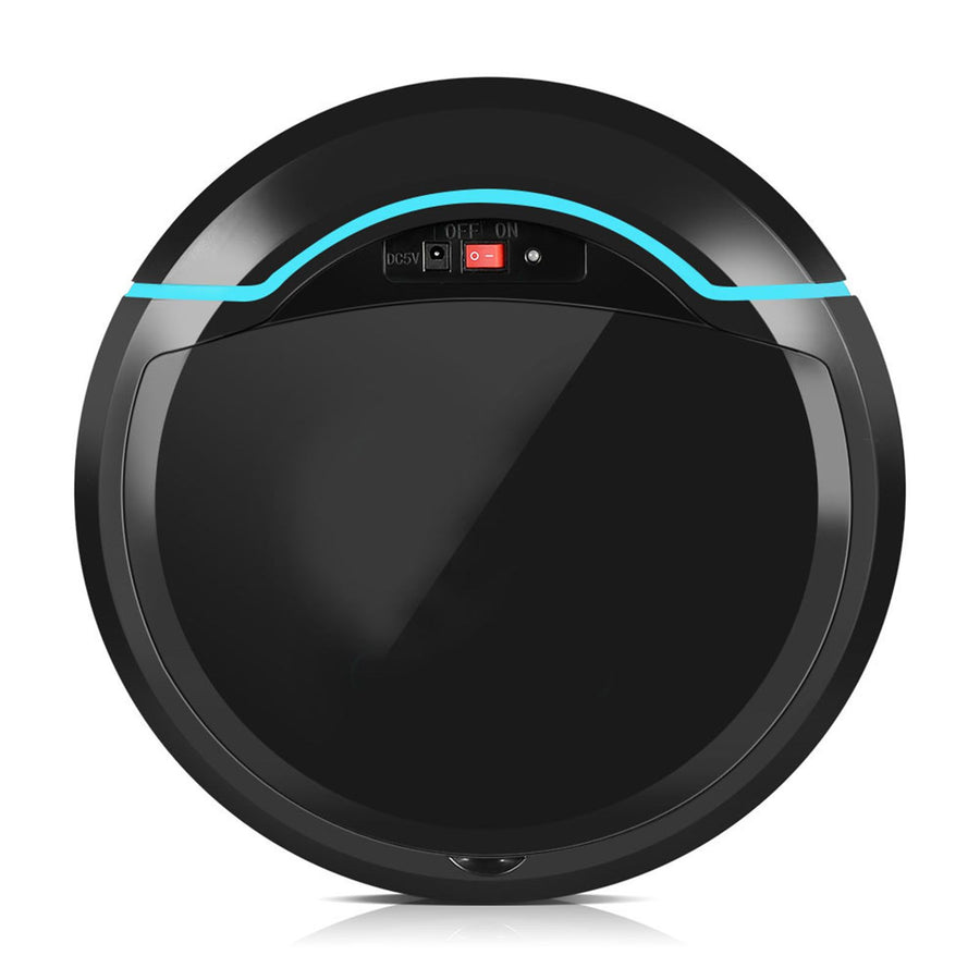 USB Rechargeable Automatic Smart Robot Vacuum Floor Cleaner Household Sweeping Machine Black