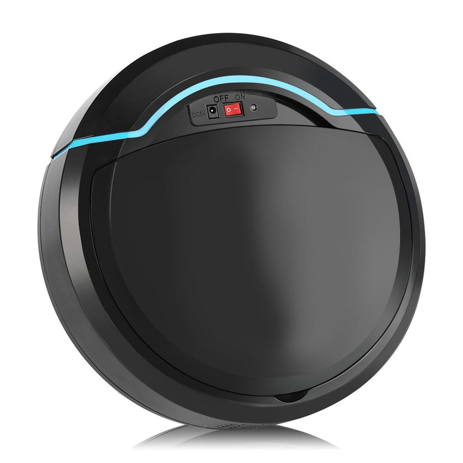 USB Rechargeable Automatic Smart Robot Vacuum Floor Cleaner Household Sweeping Machine Black