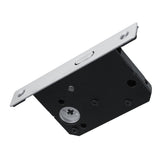Sliding Door Lock Handle Anti theft with Keys for Barn Wood Furniture Hardware Silver - Top-Down View
