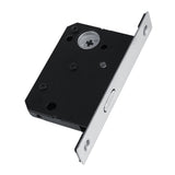 Sliding Door Lock Handle Anti theft with Keys for Barn Wood Furniture Hardware Silver - Close-Up Angle