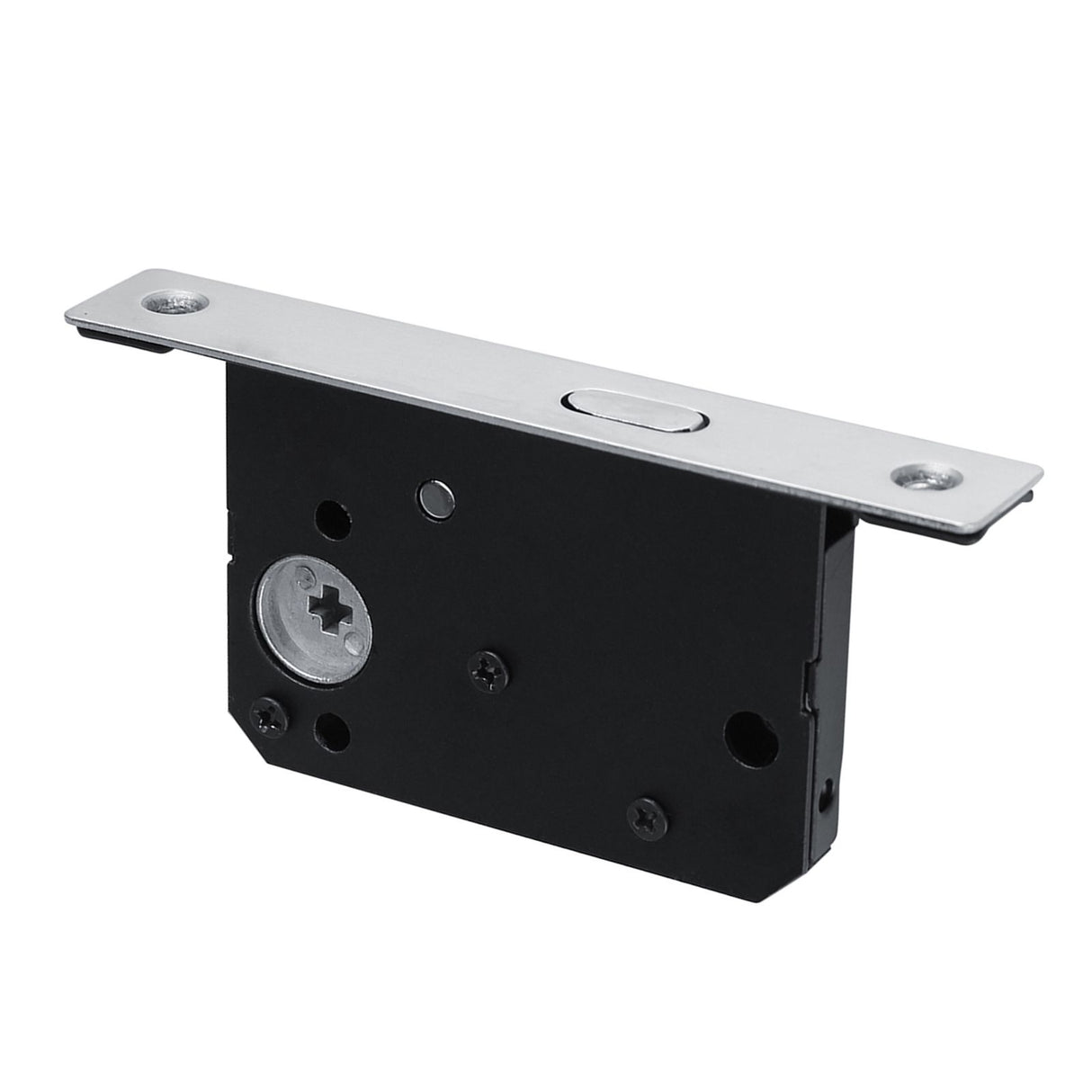 Sliding Door Lock Handle Anti theft with Keys for Barn Wood Furniture Hardware Silver