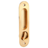 Sliding Door Lock Handle Anti theft with Keys for Barn Wood Furniture Hardware Gold - Rear View