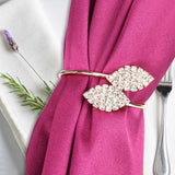 12Pcs Rhinestone Napkin Ring Set Handmade Buckle Holder Wedding Dinner Decoration - Extra Image