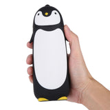 300ML Portable Cute Penguin Glass Water Bottle Double Layer Mug Travel Cup Black - Close-Up Angle