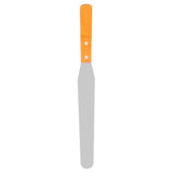 Stainless Steel Wood Straight Spatula Cake Icing Decorating Smooth Tool for Baking Pastry - Top-Down View