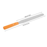Stainless Steel Wood Straight Spatula Cake Icing Decorating Smooth Tool for Baking Pastry