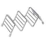 Wave Shape Stainless Steel Mexican Taco Holder Display Stand Shell Rack 2-3 Slot