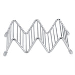 Wave Shape Stainless Steel Mexican Taco Holder Display Stand Shell Rack 2-3 Slot