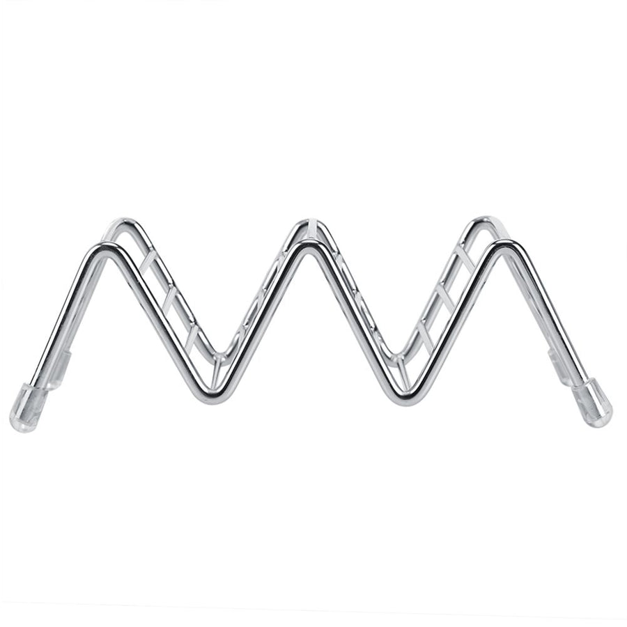 Wave Shape Stainless Steel Mexican Taco Holder Display Stand Shell Rack 2-3 Slot