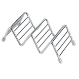 Wave Shape Stainless Steel Mexican Taco Holder Display Stand Shell Rack 2-3 Slot