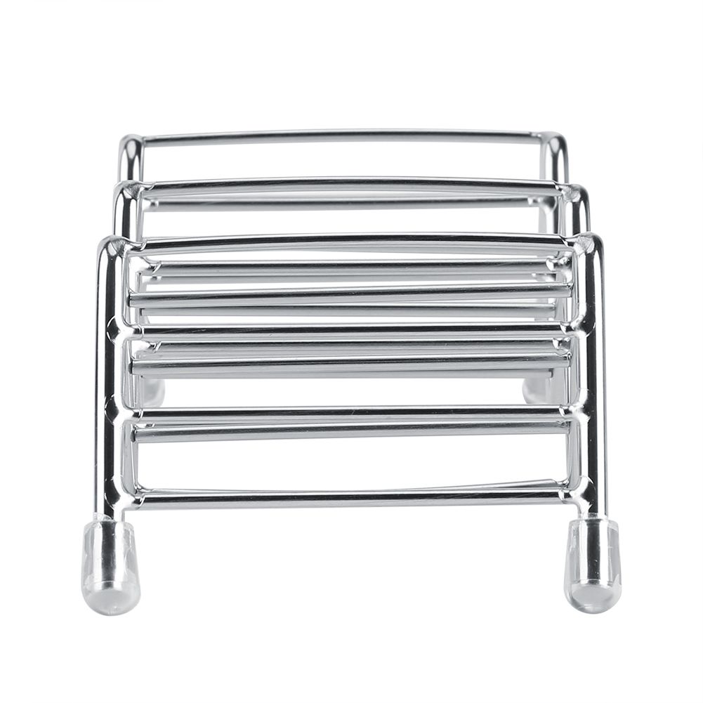 Wave Shape Stainless Steel Mexican Taco Holder Display Stand Shell Rack 2-3 Slot