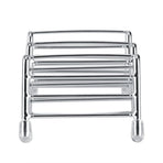 Wave Shape Stainless Steel Mexican Taco Holder Display Stand Shell Rack 2-3 Slot