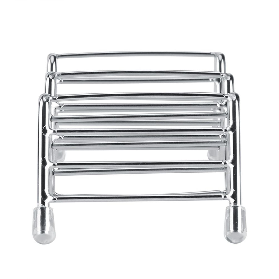 Wave Shape Stainless Steel Mexican Taco Holder Display Stand Shell Rack 2-3 Slot