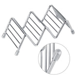 Wave Shape Stainless Steel Mexican Taco Holder Display Stand Shell Rack 2-3 Slot - Extra Image