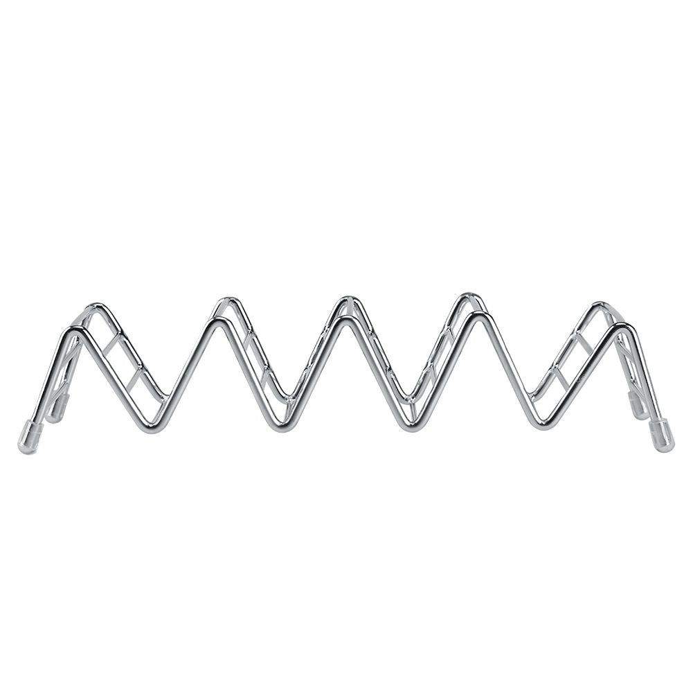 Wave Shape Stainless Steel Mexican Taco Holder Display Stand Shell Rack 4-5 Slot