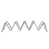 Wave Shape Stainless Steel Mexican Taco Holder Display Stand Shell Rack 4-5 Slot - Side View