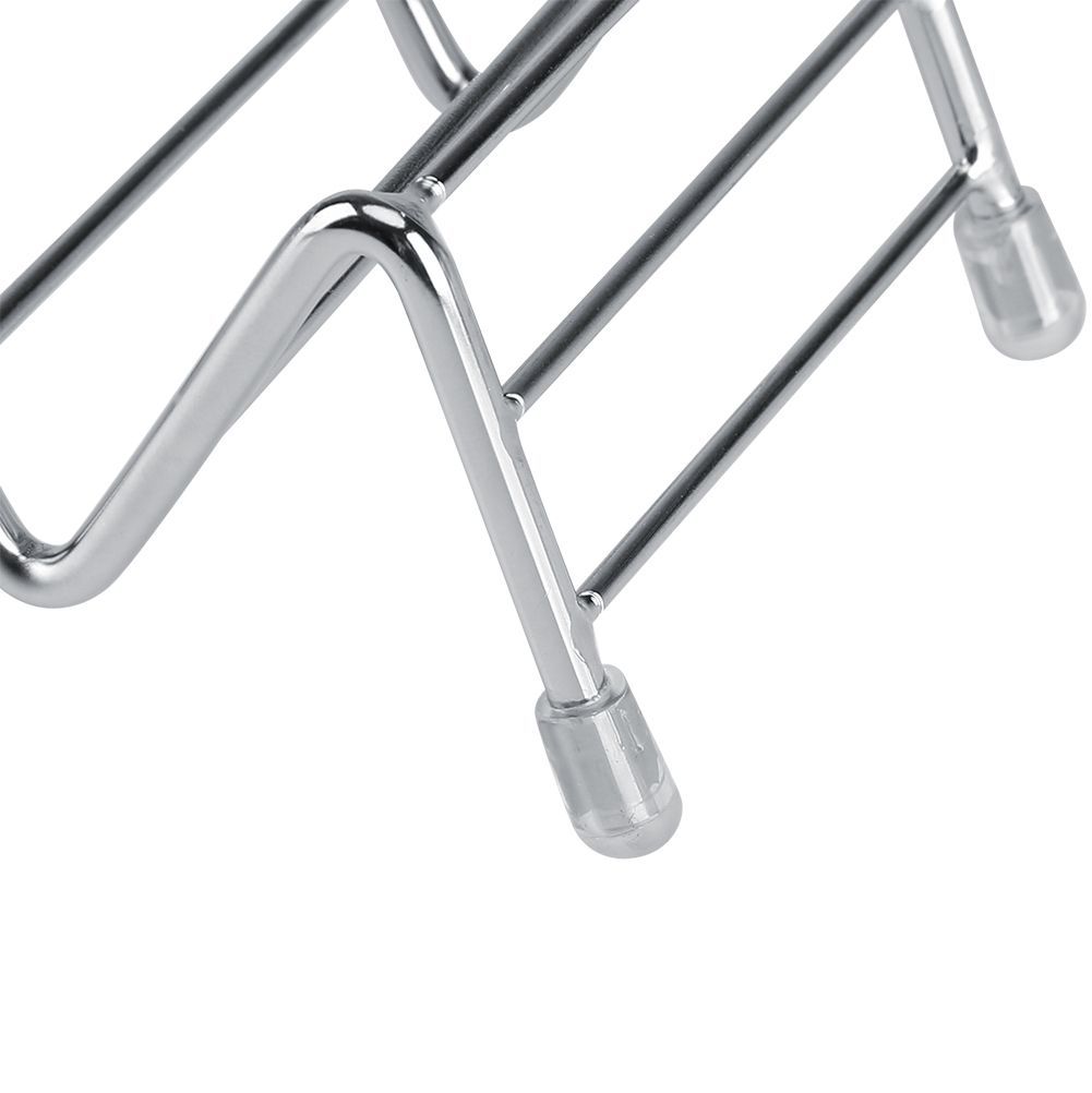 Wave Shape Stainless Steel Mexican Taco Holder Display Stand Shell Rack 4-5 Slot
