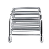 Wave Shape Stainless Steel Mexican Taco Holder Display Stand Shell Rack 4-5 Slot