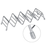 Wave Shape Stainless Steel Mexican Taco Holder Display Stand Shell Rack 4-5 Slot - Extra Image