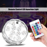 Remote Control Submersible Waterproof LED Light Color Changing Aquarium Fish Tank Decor - Front View